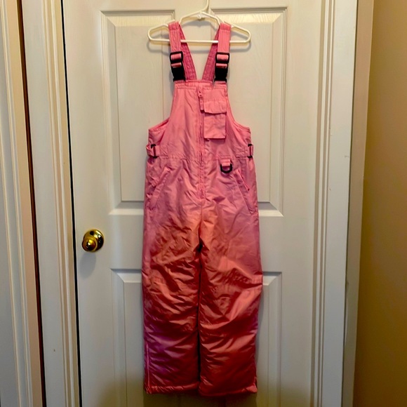 Girl’s Pink Snow Bib size 6X/7 - Picture 1 of 6
